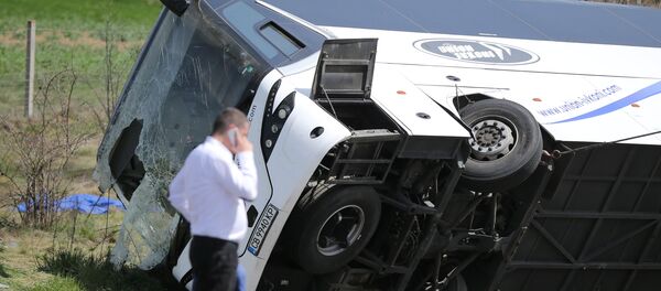 Автобус попал в ДТП в Болгарии Автобус попал в ДТП в Болгарии - Sputnik Беларусь