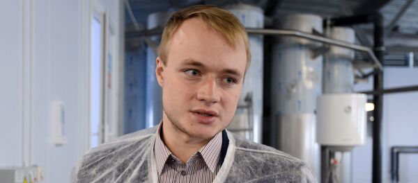 Кіраўнік асятровай гаспадаркі ЗАТ ДГ-Цэнтр Уладзімір Даўгяла - Sputnik Беларусь