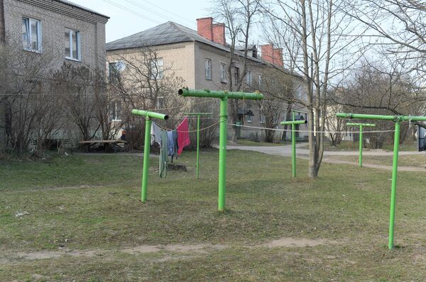 Дворик в районе улиц Кольцова и Крамского - Sputnik Беларусь