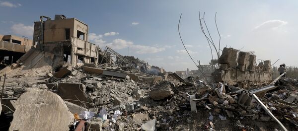 Последствия ракетного удара в Сирии - Sputnik Беларусь