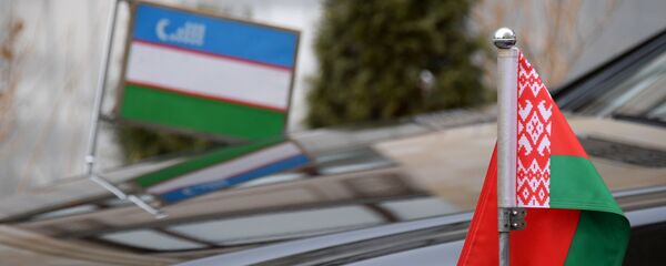 Флаги на автомобилях послов Узбекистана и Беларуси - Sputnik Беларусь