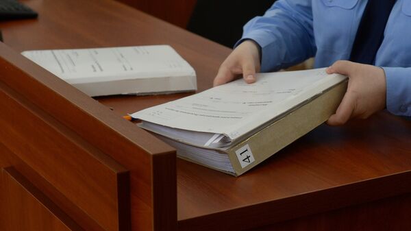 Материалы уголовного дела в суде, архивное фото - Sputnik Беларусь
