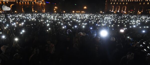 Акция протеста оппозиции в Ереване - Sputnik Беларусь