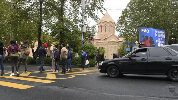 Акция протеста оппозиции в Ереване - Sputnik Беларусь