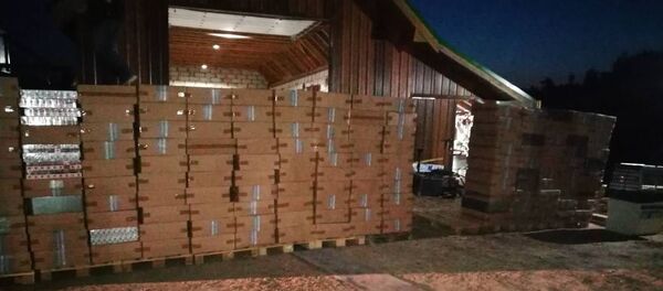 Обнаруженные белорусские сигареты - Sputnik Беларусь