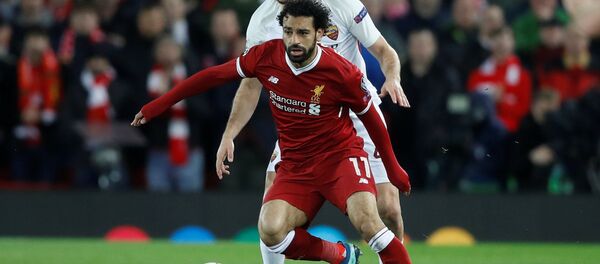 Египетский нападающий Мохаммед Салах в матче Ливерпуль - Рома Египетский нападающий Мохаммед Салах в матче Ливерпуль - Рома - Sputnik Беларусь