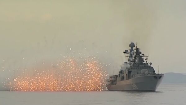 Совместная артиллерийская стрельба кораблей ТОФ в Японском море - Sputnik Беларусь