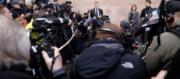 Брифинг прокурора Якоба Бух-Джепсена после вынесения приговора по делу Питера Мадсена перед зданием суда в Копенгагене - Sputnik Беларусь