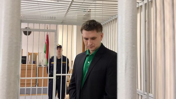 Обвиняемый Иванов во время судебного процесса - Sputnik Беларусь