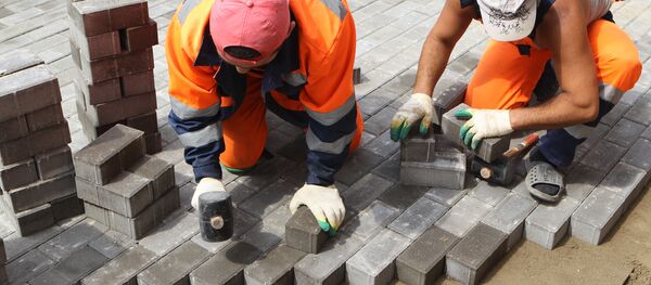 Укладка тротуарной плитки - Sputnik Беларусь
