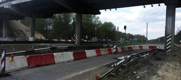 Деформация путепровода под Лунинцем - Sputnik Беларусь