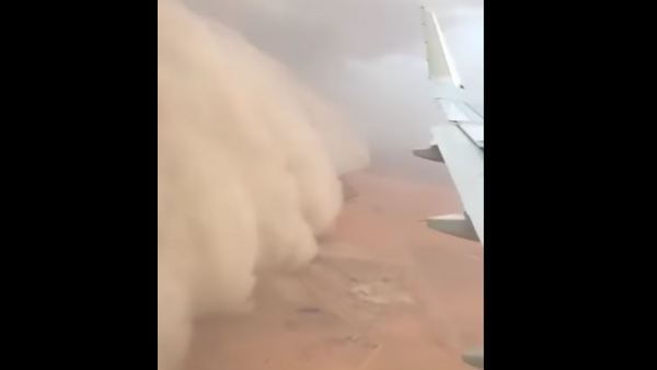 Пассажирский самолет сбежал от песчаной бури в Кувейте - Sputnik Беларусь