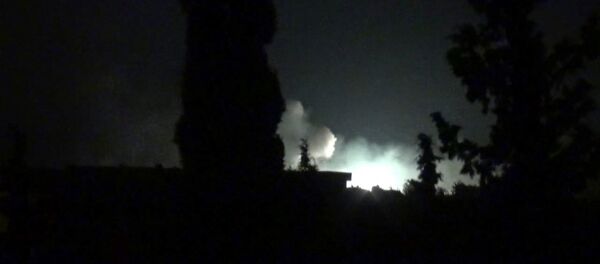 Последствия атаки на военную базу САР возле Хамы Последствия атаки на военную базу САР возле Хамы - Sputnik Беларусь
