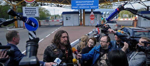 Президент мотоклуба Ночные волки Александр Залдастанов, архивное фото Президент мотоклуба Ночные волки Александр Залдастанов, архивное фото - Sputnik Беларусь