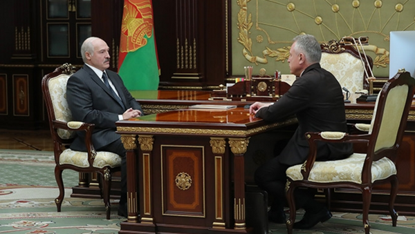 Встреча Александра Лукашенко с председателем Федерации профсоюзов Михаилом Ордой - Sputnik Беларусь