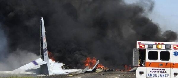 Место крушения военно-транспортного самолета С-130, архивное фото - Sputnik Беларусь