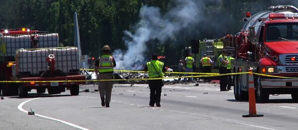 Кадры с места крушения транспортника C-130 в США - Sputnik Беларусь