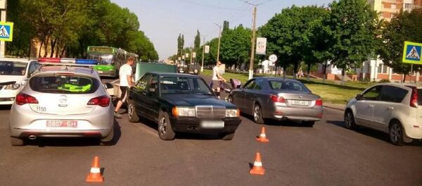 Место наезда на ребенка в Пинске - Sputnik Беларусь