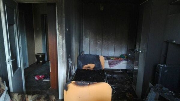 Последствия пожара в квартире в Городке - Sputnik Беларусь