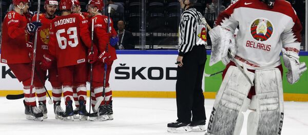 Игра между сборными Беларуси и России - Sputnik Беларусь