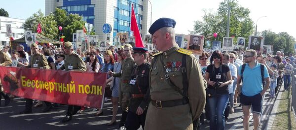 Акция Бессмертный полк в Бресте Акция Бессмертный полк в Бресте - Sputnik Беларусь