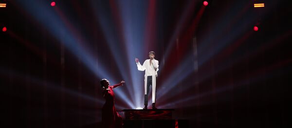 Выступ Alekseev у першым паўфінале Еўрабачання 2018 - Sputnik Беларусь