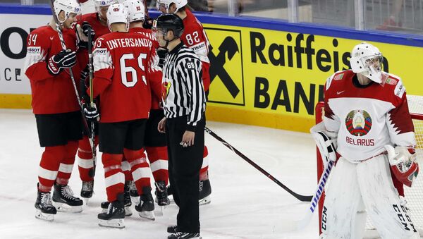 Матч Чемпионата мира по хоккею между Швейцарией и Беларусью - Sputnik Беларусь