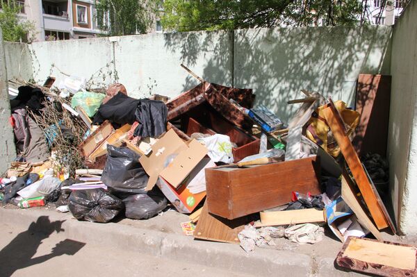 Среди крупногабаритного мусора тщательно спрятаны пакеты с бытовыми отходами – их сюда принесла женщина-Плюшкин Среди крупногабаритного мусора тщательно спрятаны пакеты с бытовыми отходами – их сюда принесла женщина-Плюшкин - Sputnik Беларусь