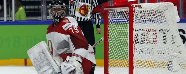 Голкипер сборной Беларуси по хоккею Виталий Трус - Sputnik Беларусь