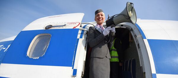 Бортпроводница, архивное фото - Sputnik Беларусь