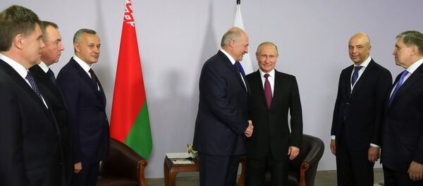 Президент России Владимир Путин и президент Беларуси Александр Лукашенко - Sputnik Беларусь