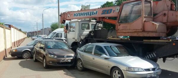 Место аварии в Лиде - Sputnik Беларусь