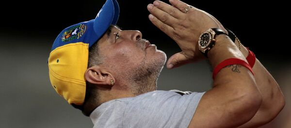 Бывший аргентинский футболист Диего Марадона Бывший аргентинский футболист Диего Марадона - Sputnik Беларусь