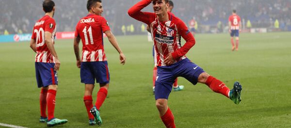 Футболисты мадридского Атлетико в финале Лиги Европы - Sputnik Беларусь