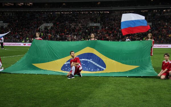 “Лужники” с честью выдержали товарищеский матч между сборными России и Бразилии - Sputnik Беларусь