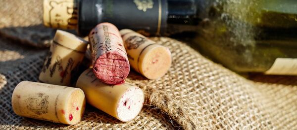 Пробки и бутылка из-под вина - Sputnik Беларусь