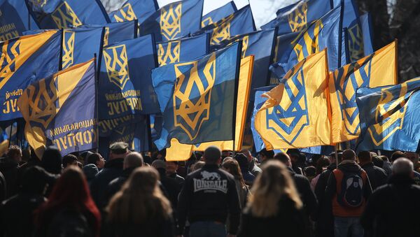 Акция протеста  в Киеве - Sputnik Беларусь