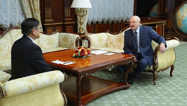 Встреча Александра Лукашенко с послом КНР в Беларуси Цуй Цимином - Sputnik Беларусь
