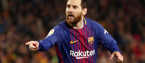 Нападающий Барселоны Лионель Месси Нападающий Барселоны Лионель Месси - Sputnik Беларусь