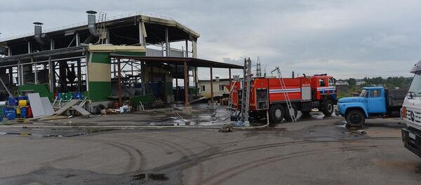 Ликвидация пожара на предприятии Алкид в Минском районе - Sputnik Беларусь