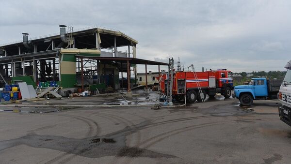 Ликвидация пожара на предприятии Алкид в Минском районе - Sputnik Беларусь