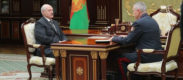 Александр Лукашенко принял с докладом министра внутренних дел Игоря Шуневича - Sputnik Беларусь
