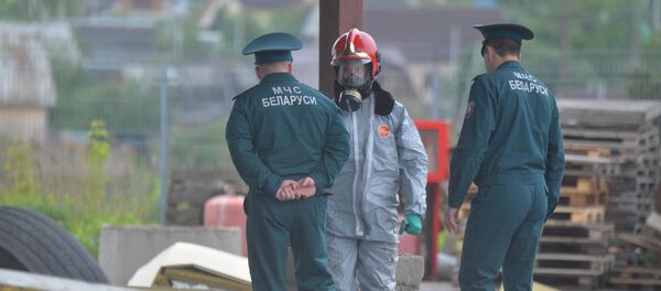 На месте взрыва на заводе Алкид в Королев Стане - Sputnik Беларусь