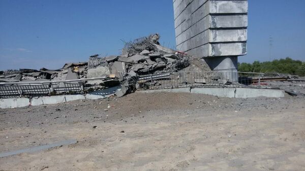 Обломки взорванного моста в Житковичах - Sputnik Беларусь