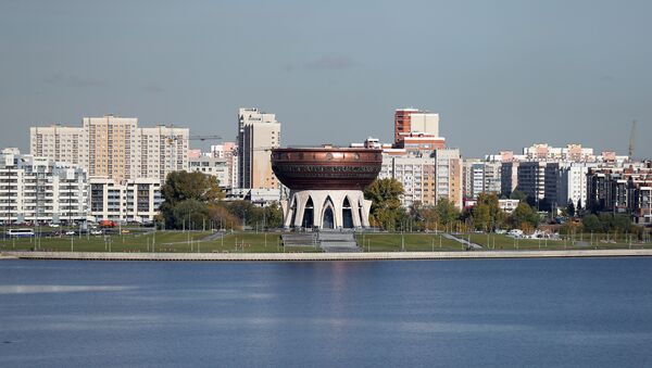 Вид на центр семьи Казан на набережной реки Казанки - Sputnik Беларусь