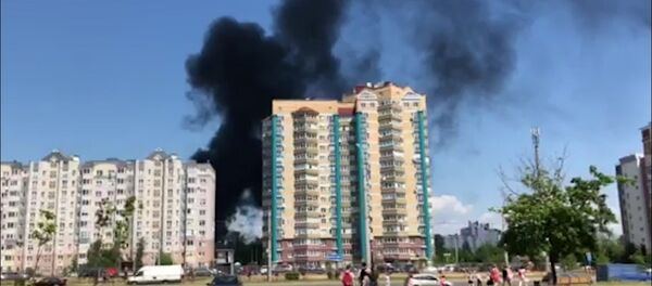 Пожар на улице Гурского в Минске Пожар на улице Гурского в Минске - Sputnik Беларусь