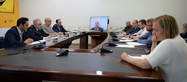 Пресс-конференция посла Ирана в пресс-центре Sputnik Беларусь - Sputnik Беларусь