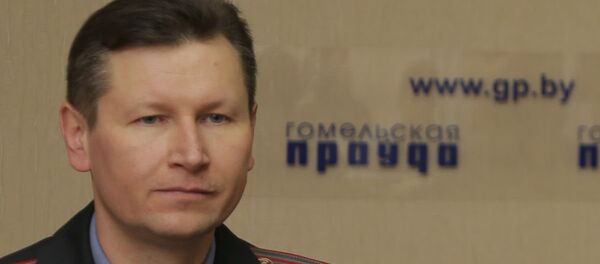 Официальный представитель УВД Гомельского облисполкома Виталий Пристромов Официальный представитель УВД Гомельского облисполкома Виталий Пристромов - Sputnik Беларусь