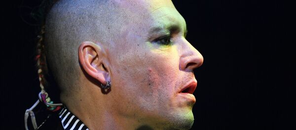 Актер Джонни Депп во время выступления на сцене спортивного комплекса Олимпийский. - Sputnik Беларусь