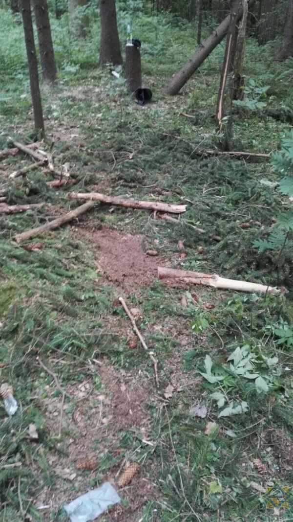 Место падения паратрайка - Sputnik Беларусь